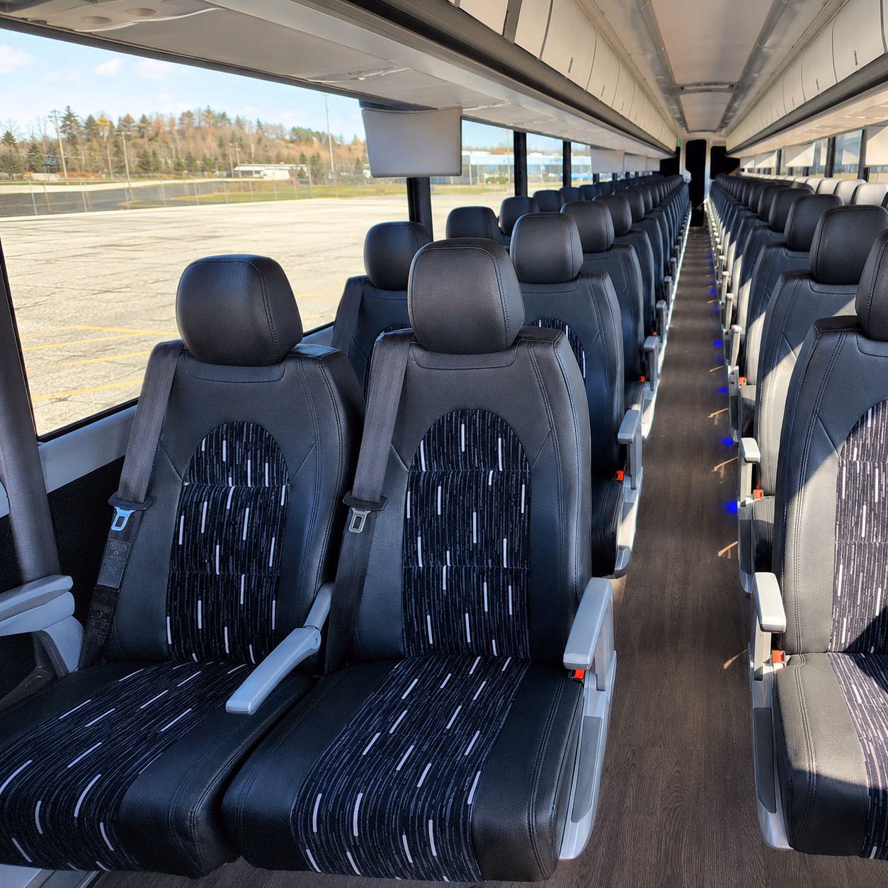 san leandro airport transportation onboard seating