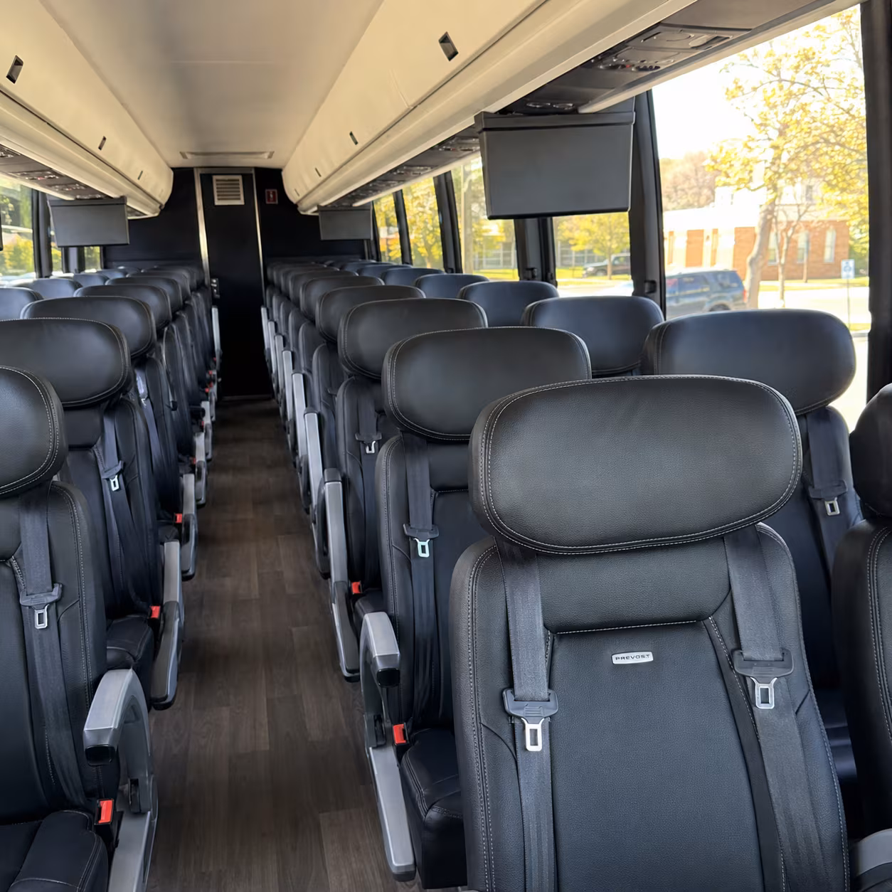 san leandro charter bus interior