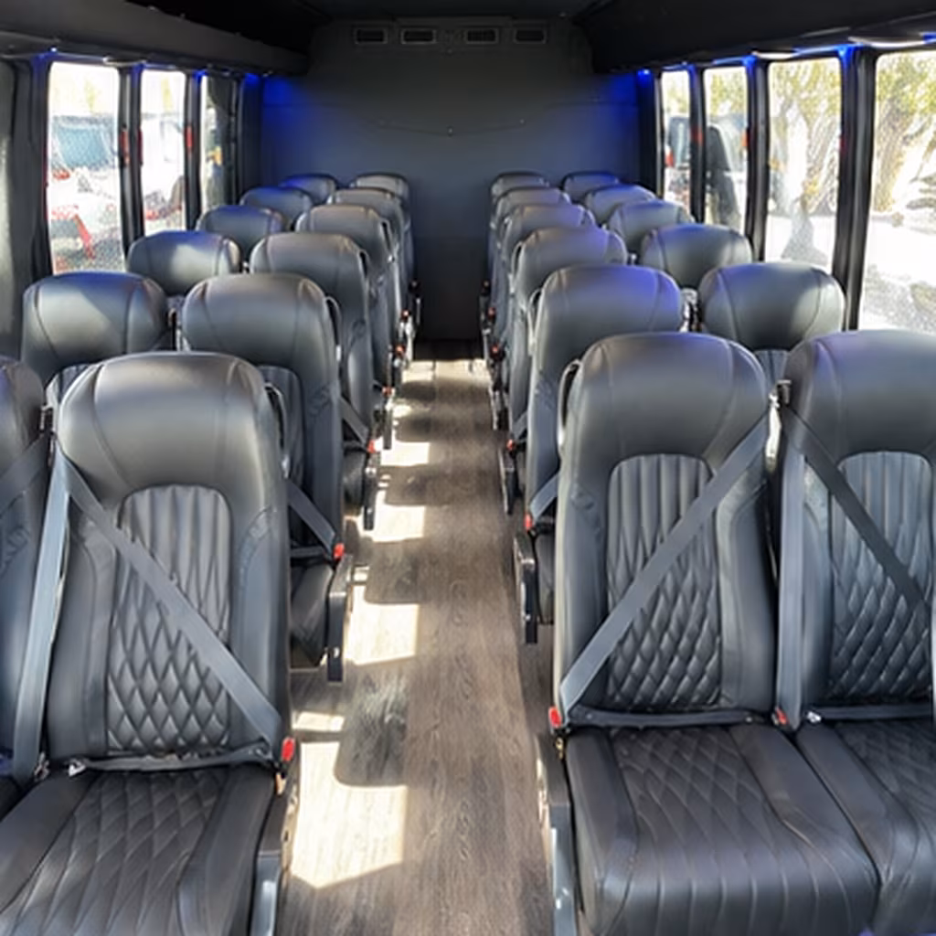 san leandro corporate event transportation onboard seating